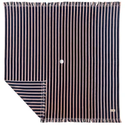 Business & Pleasure Co. The Beach Blanket - Monaco Navy And Pink Stripe