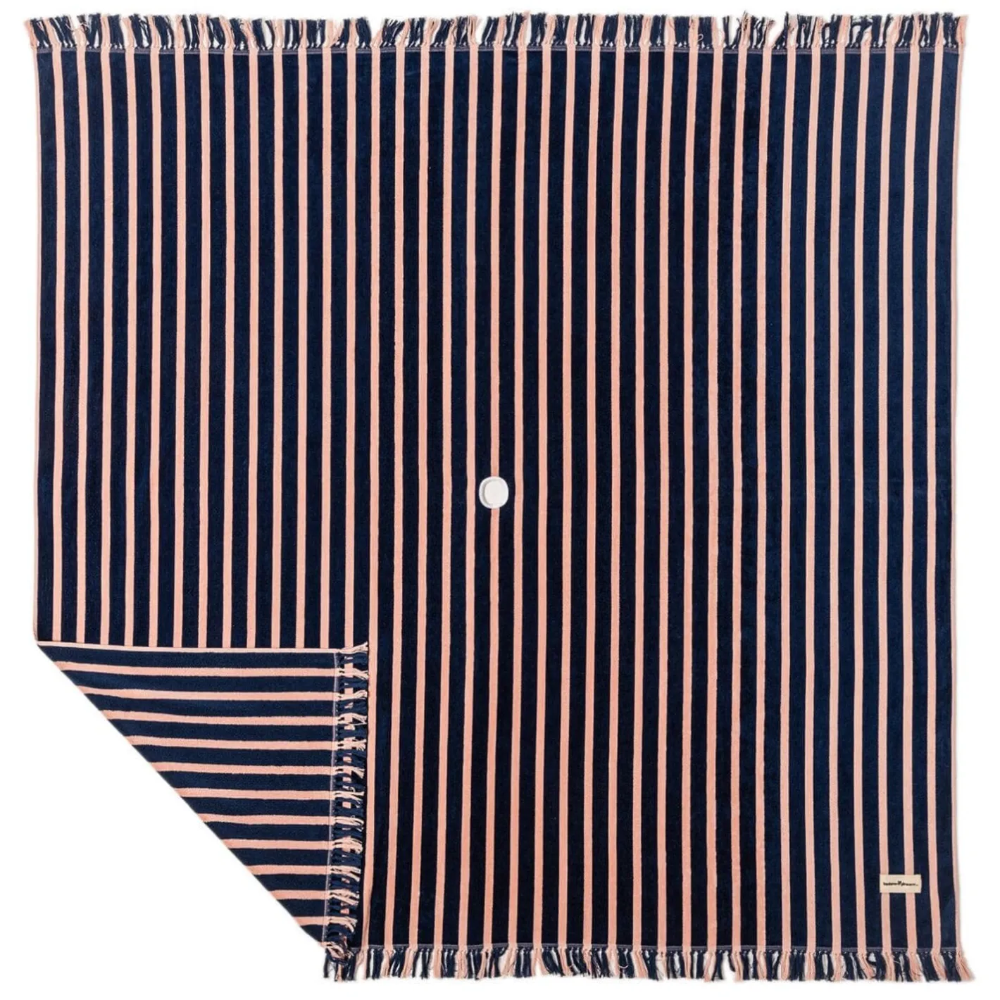Business & Pleasure Co. The Beach Blanket - Monaco Navy And Pink Stripe
