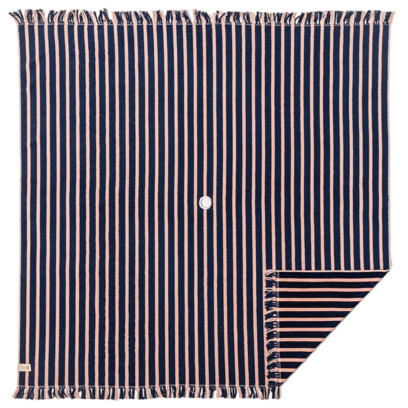 Business & Pleasure Co. The Beach Blanket - Monaco Navy And Pink Stripe