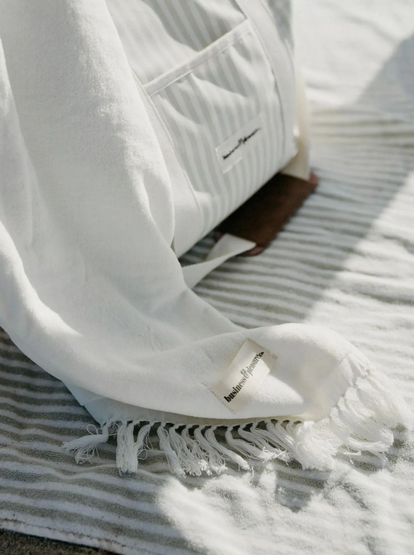 Business & Pleasure Co. The Beach Towel - Antique White