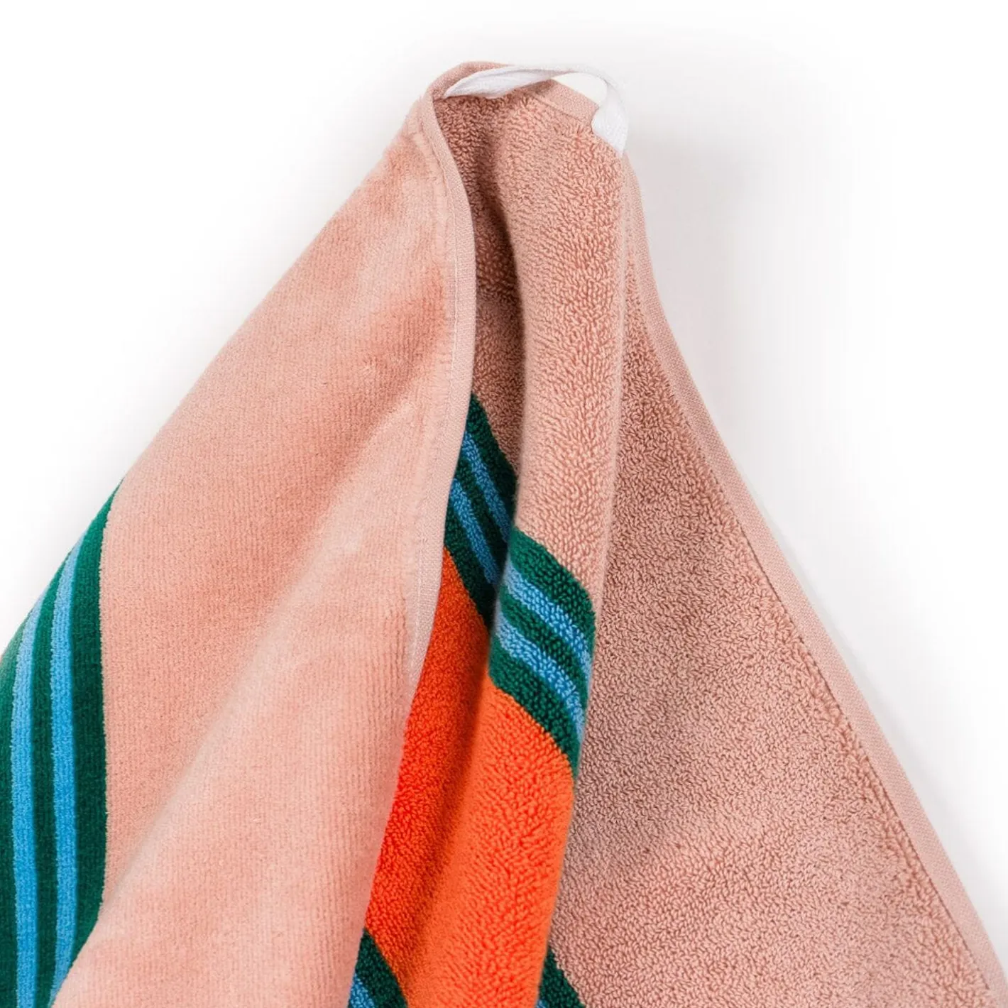 Business & Pleasure Co. The Beach Towel - Bistro Dusty Pink Stripe