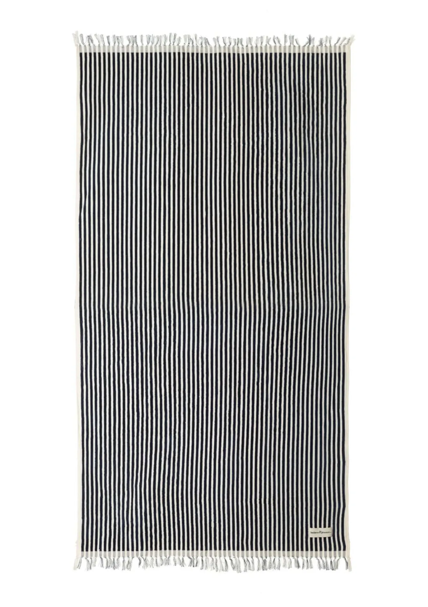 Business & Pleasure Co. The Beach Towel - Lauren'S Navy Stripe