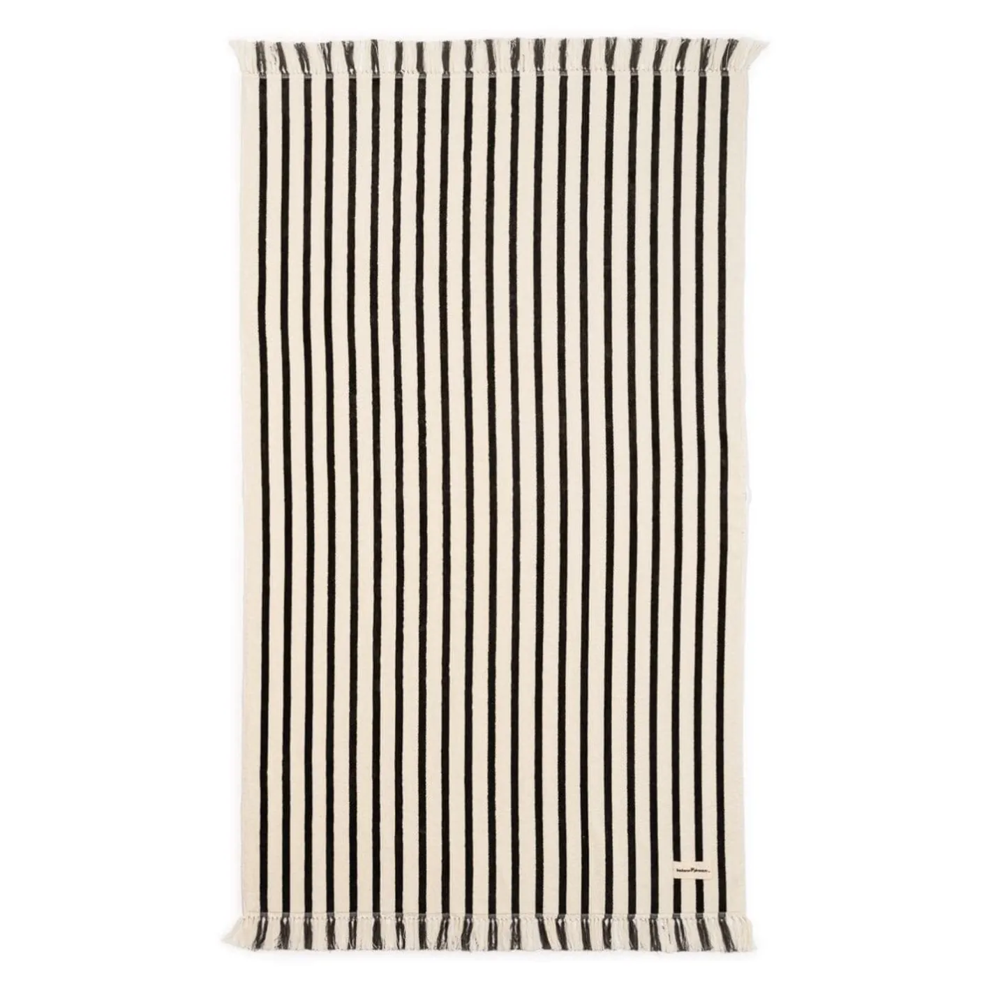 Business & Pleasure Co. The Beach Towel - Monaco Black Stripe