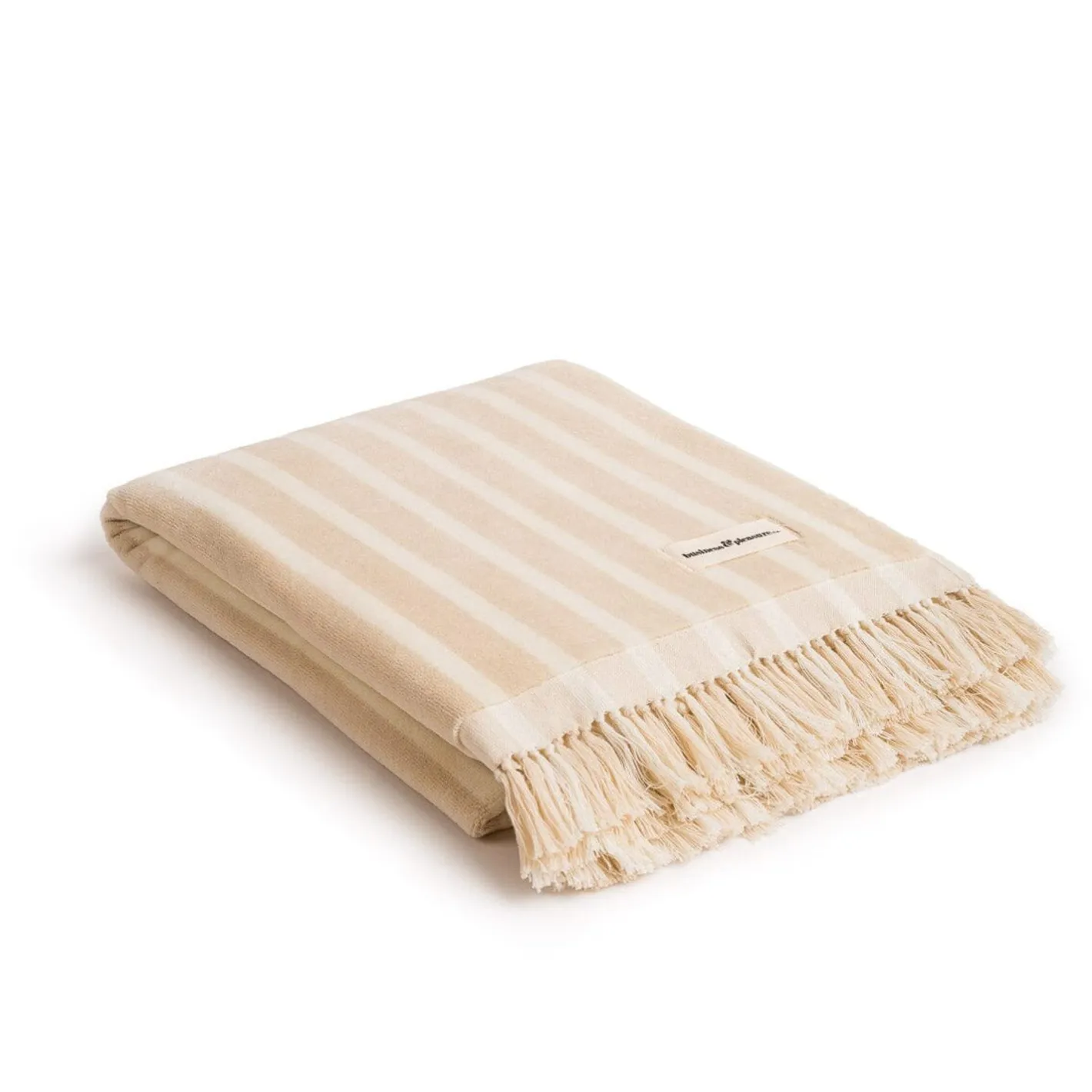 Business & Pleasure Co. The Beach Towel - Monaco Natural Stripe