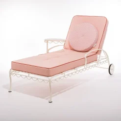 Business & Pleasure Co. The Circular Pillow - Laurens Pink Stripe