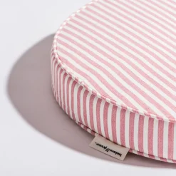 Business & Pleasure Co. The Circular Pillow - Laurens Pink Stripe