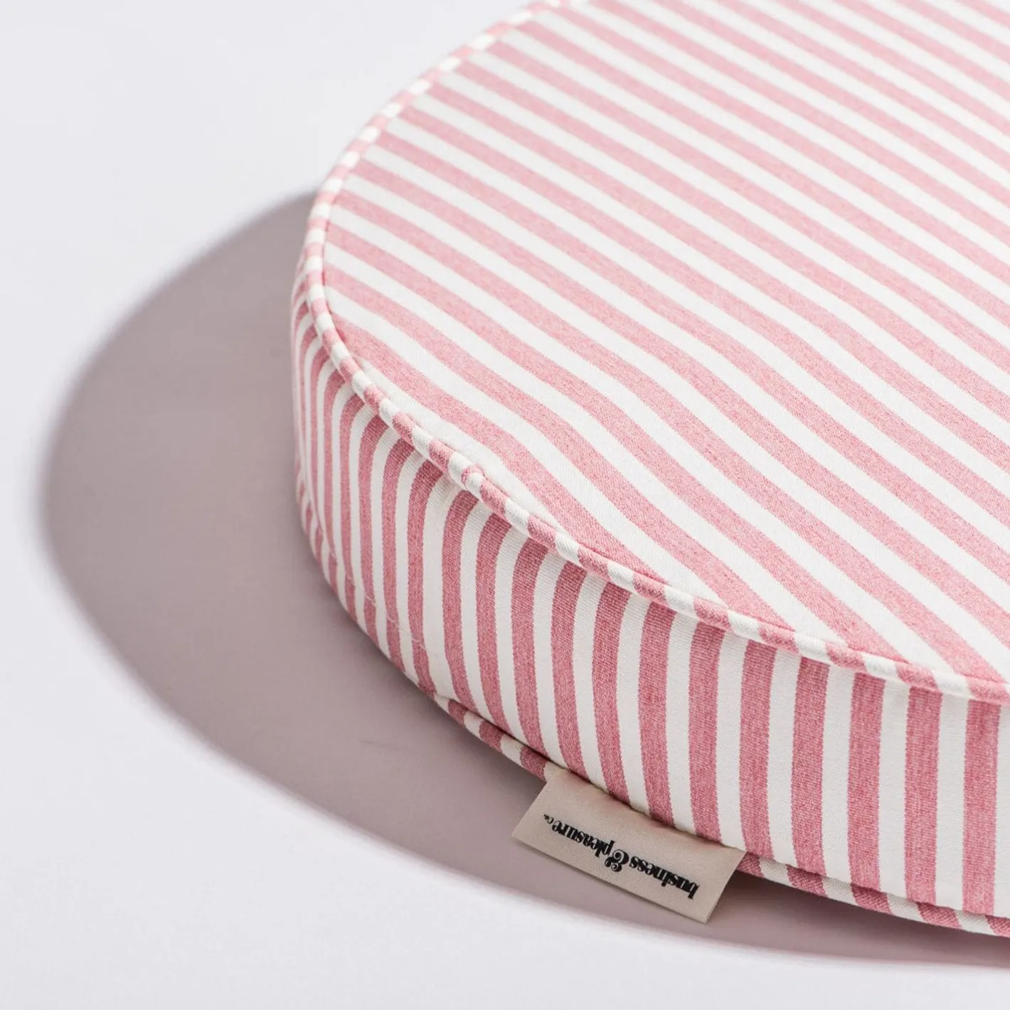 Business & Pleasure Co. The Circular Pillow - Laurens Pink Stripe