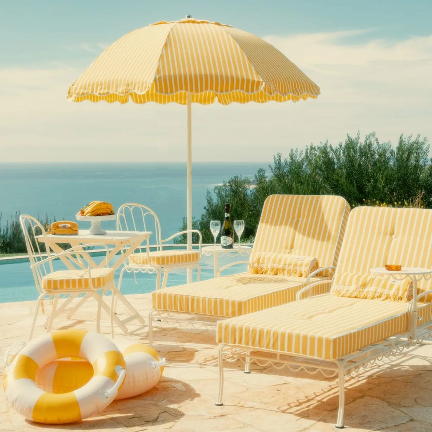 Business & Pleasure Co. The Classic Pool Float - Large - Rivie Mimosa