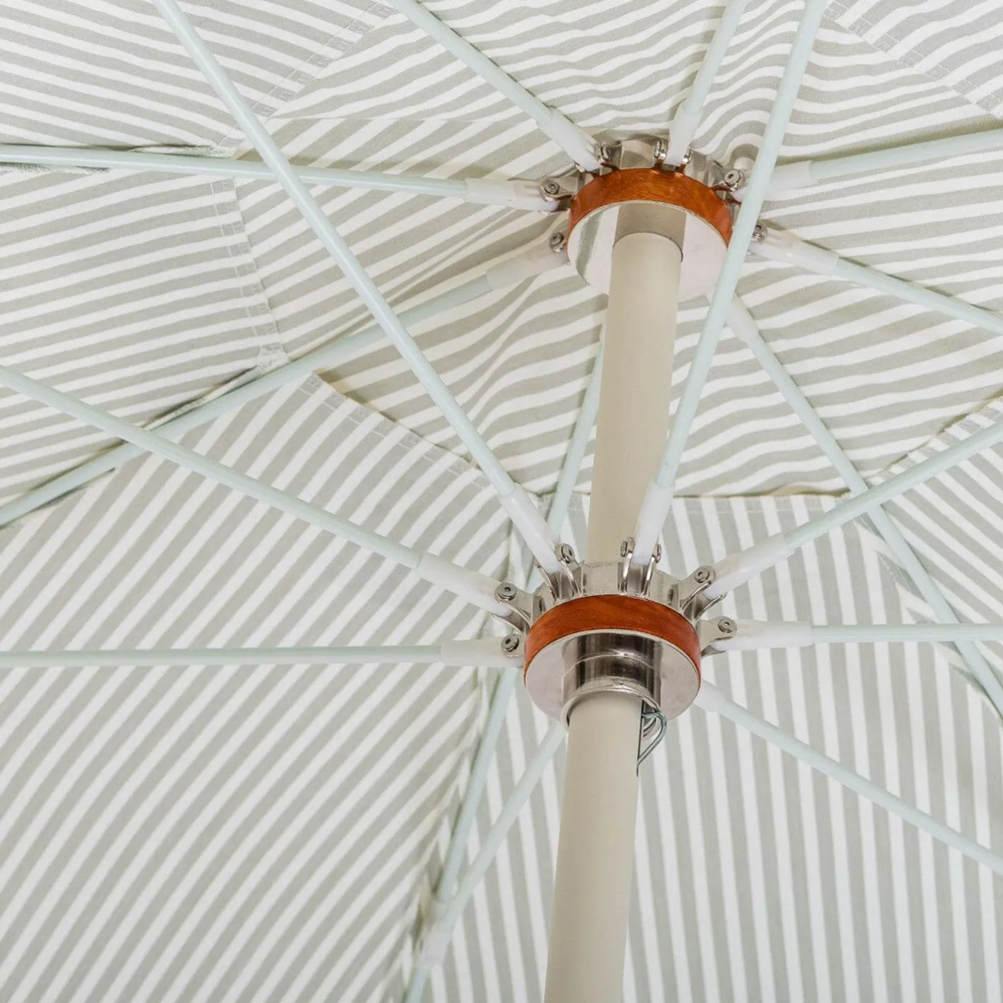 Business & Pleasure Co. The Club Umbrella - Lauren'S Sage Stripe