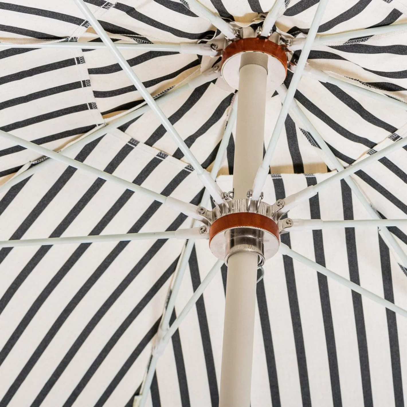 Business & Pleasure Co. The Club Umbrella - Monaco Black Stripe