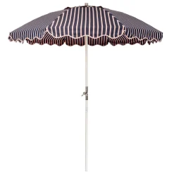 Business & Pleasure Co. The Club Umbrella - Monaco Navy And Pink Stripe