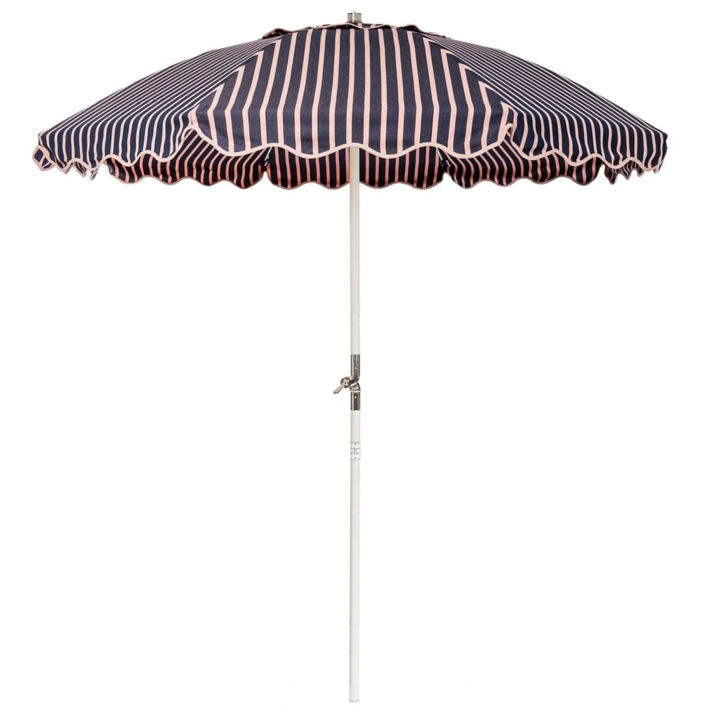 Business & Pleasure Co. The Club Umbrella - Monaco Navy And Pink Stripe