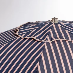 Business & Pleasure Co. The Club Umbrella - Monaco Navy And Pink Stripe