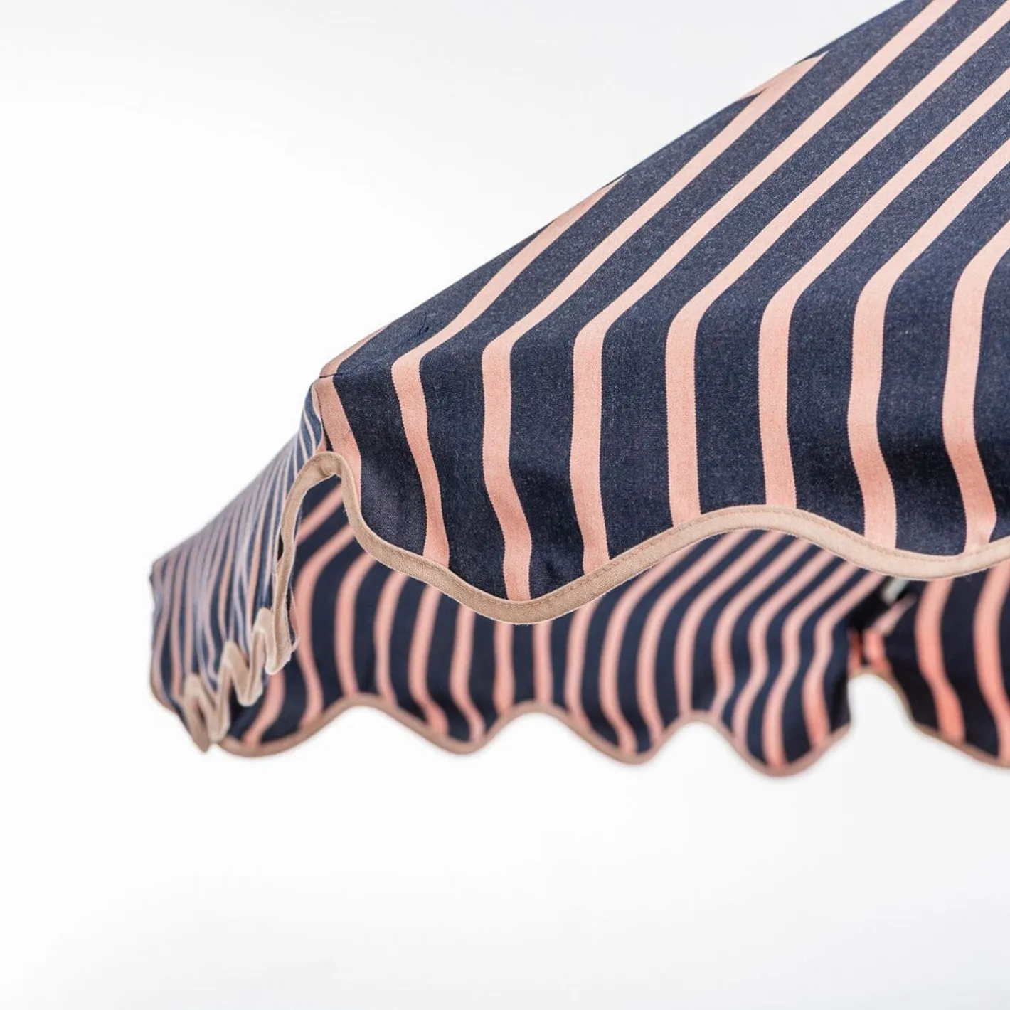 Business & Pleasure Co. The Club Umbrella - Monaco Navy And Pink Stripe