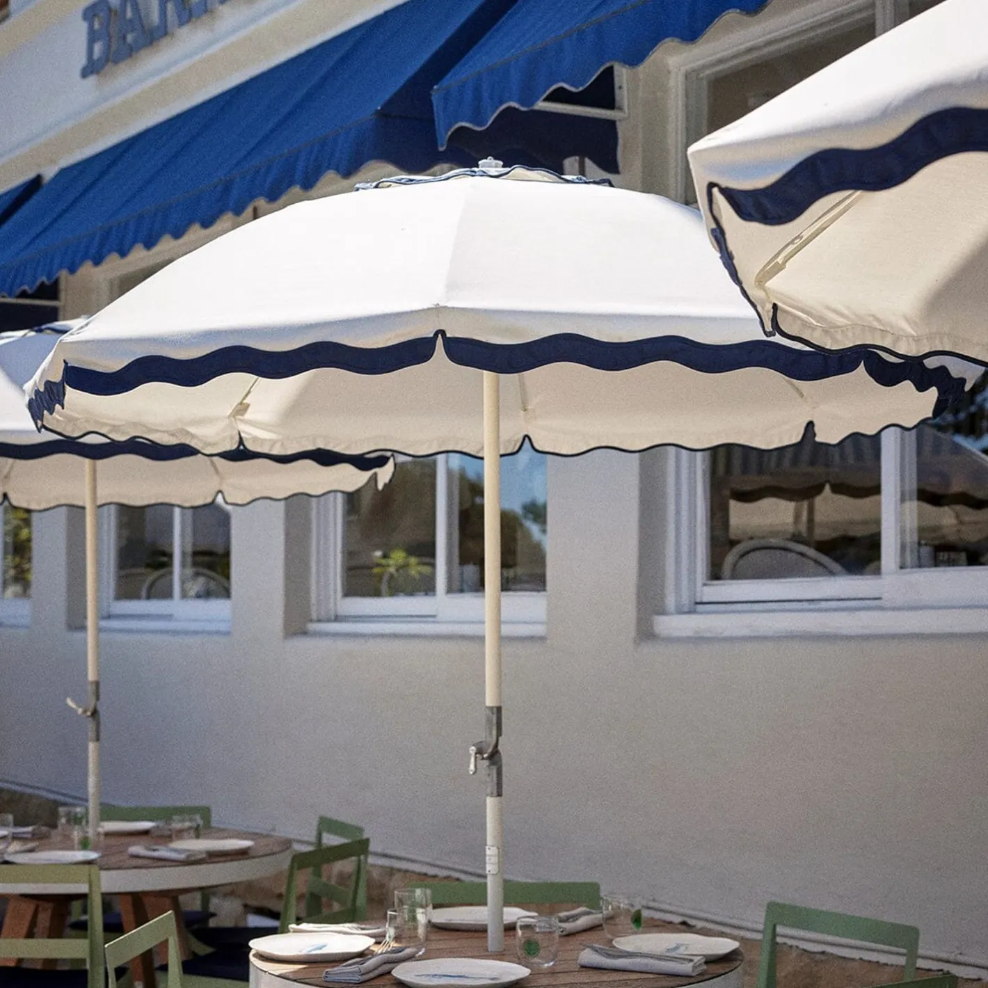 Business & Pleasure Co. The Club Umbrella - Rivie White