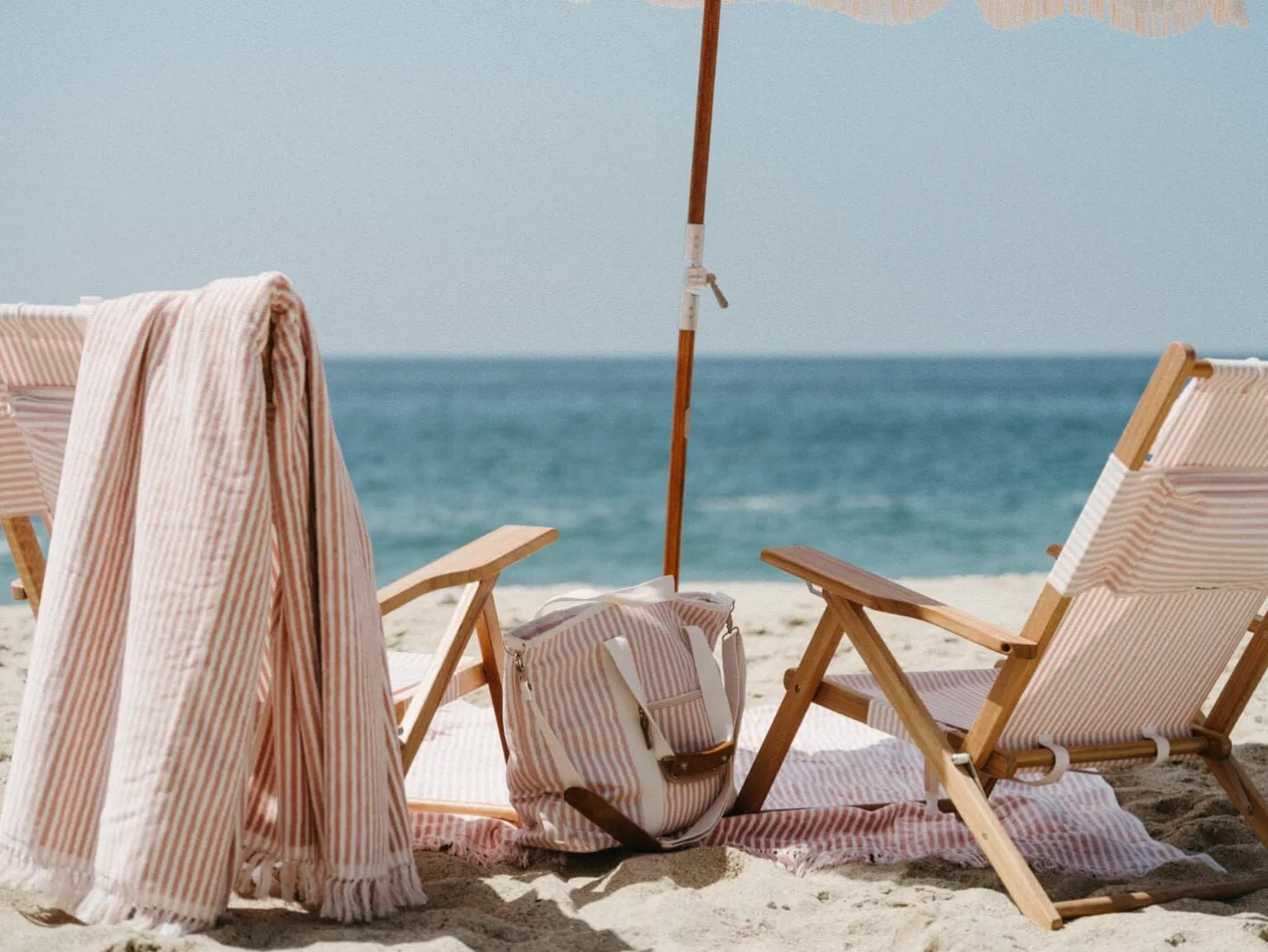 Business & Pleasure Co. The Cooler Tote Bag - Lauren'S Pink Stripe