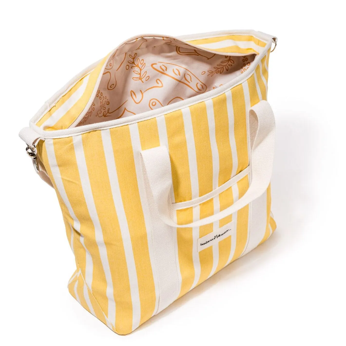 Business & Pleasure Co. The Cooler Tote Bag - Monaco Mimosa Stripe
