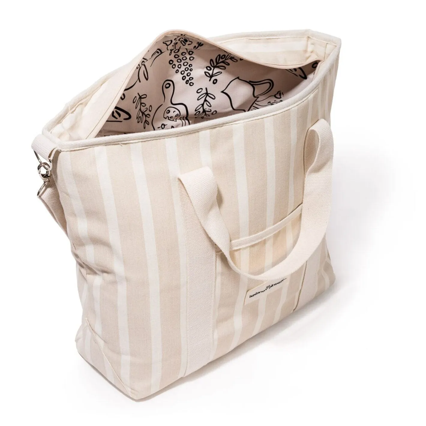 Business & Pleasure Co. The Cooler Tote Bag - Monaco Natural Stripe