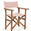 Business & Pleasure Co. The Directors Chair - Table Height - Lauren'S Pink Stripe