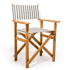 Business & Pleasure Co. The Directors Chair - Table Height - Monaco Black Stripe