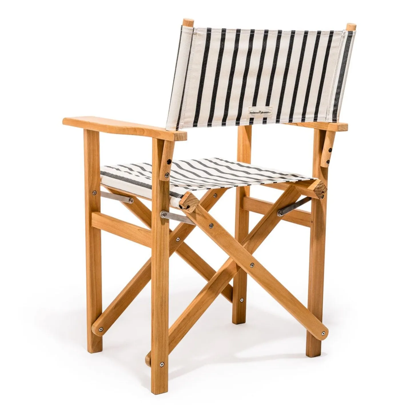 Business & Pleasure Co. The Directors Chair - Table Height - Monaco Black Stripe