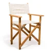 Business & Pleasure Co. The Directors Chair - Table Height - Monaco Natural Stripe