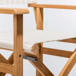 Business & Pleasure Co. The Directors Chair - Table Height - Monaco Natural Stripe