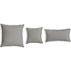 Business & Pleasure Co. The Euro Throw Pillow - Lauren'S Navy Stripe