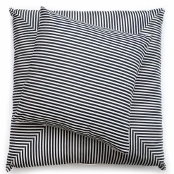 Business & Pleasure Co. The Euro Throw Pillow - Lauren'S Navy Stripe