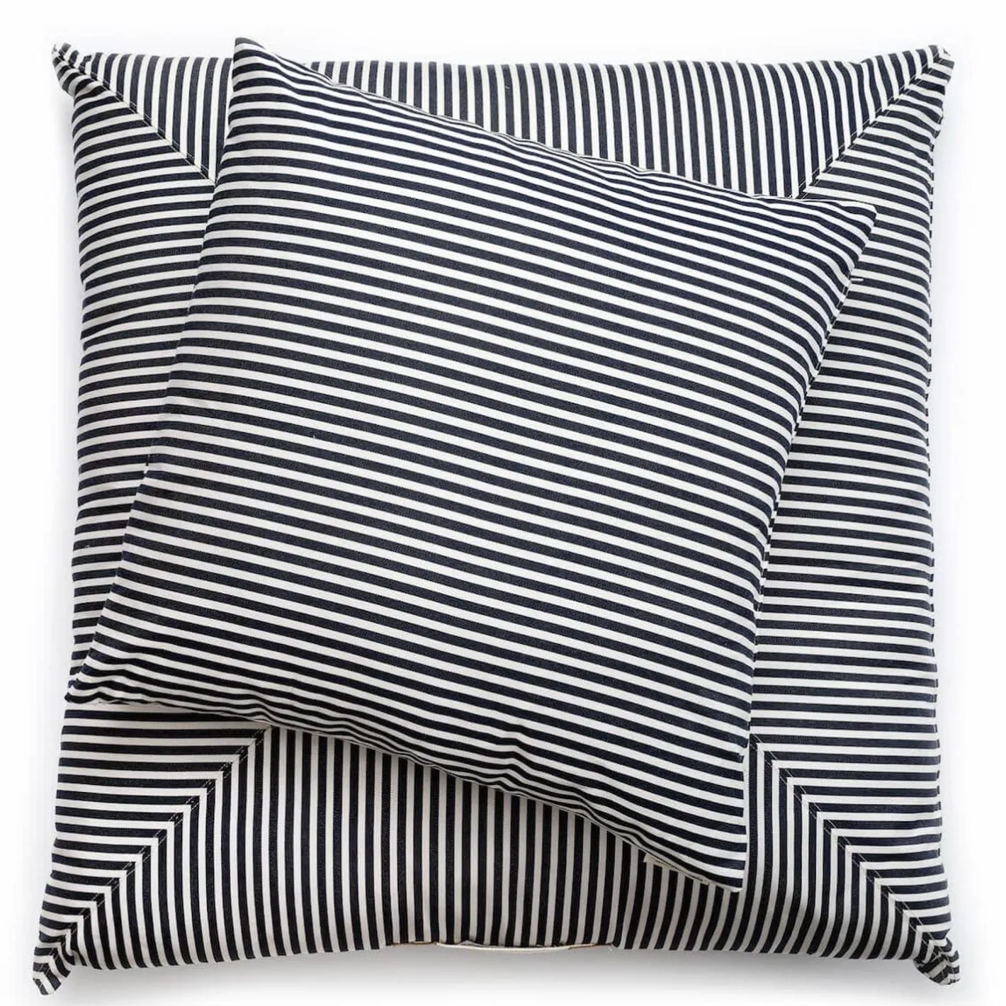Business & Pleasure Co. The Euro Throw Pillow - Lauren'S Navy Stripe