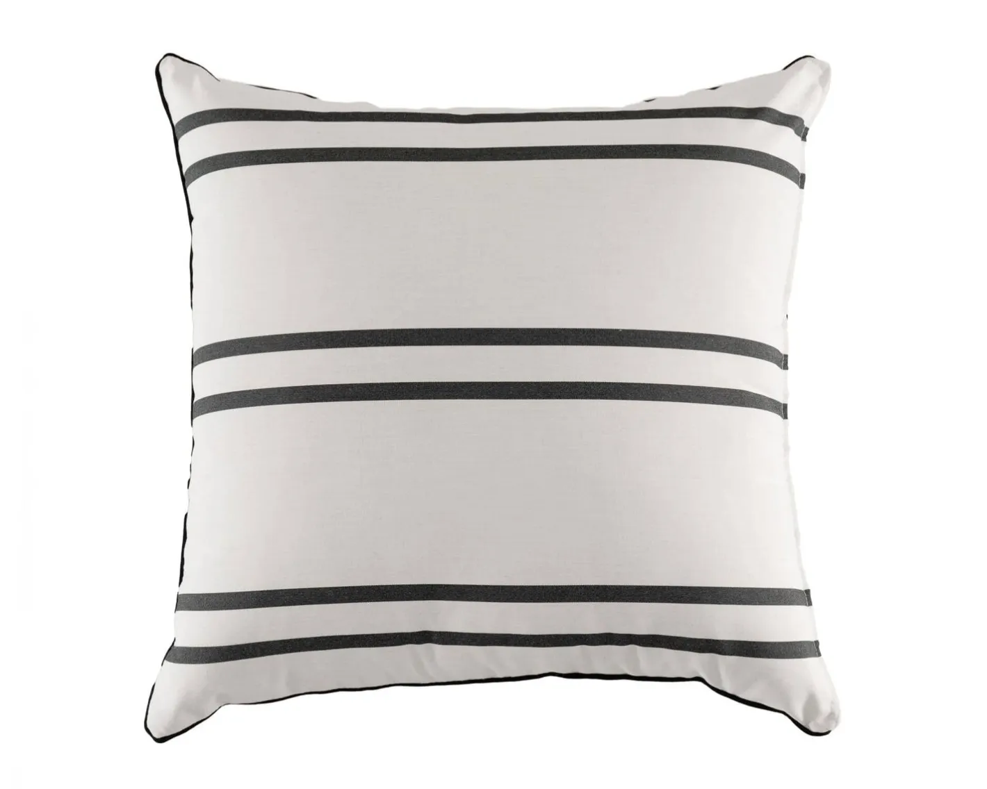 Business & Pleasure Co. The Euro Throw Pillow - Malibu Black Stripe