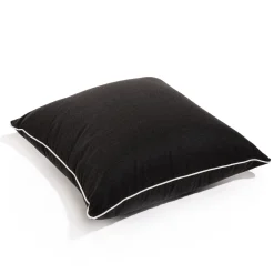 Business & Pleasure Co. The Euro Throw Pillow - Rivie Black