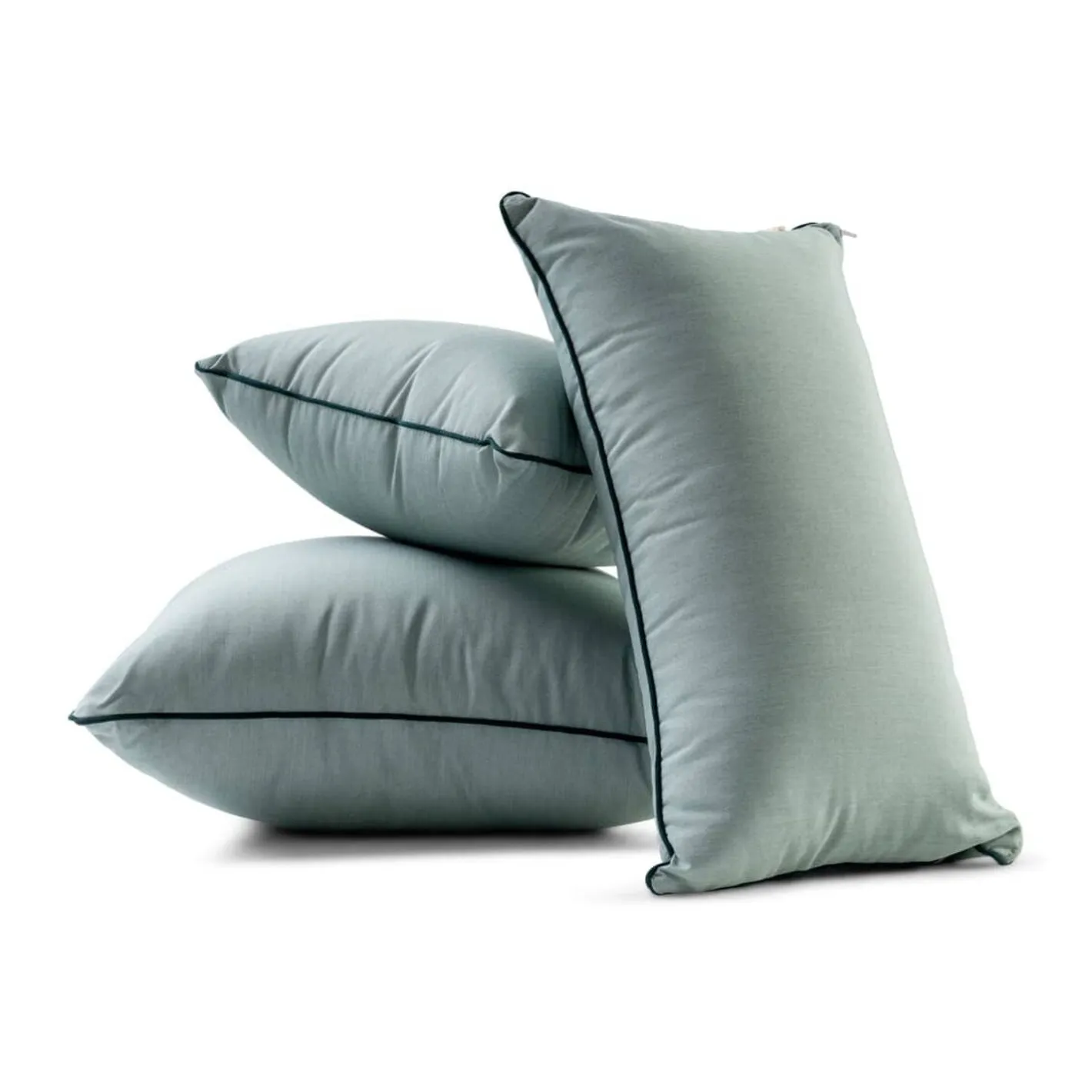 Business & Pleasure Co. The Euro Throw Pillow - Rivie Green