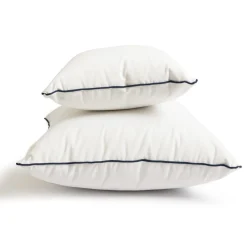 Business & Pleasure Co. The Euro Throw Pillow - Rivie White