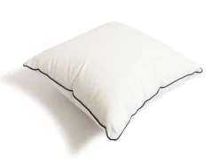 Business & Pleasure Co. The Euro Throw Pillow - Rivie White