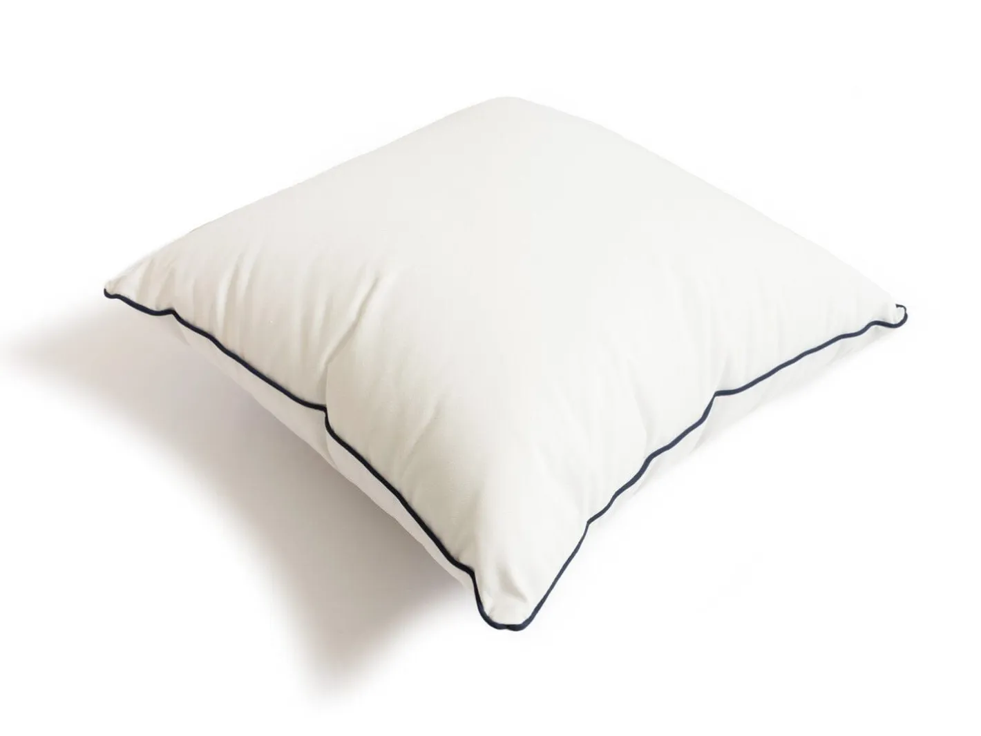 Business & Pleasure Co. The Euro Throw Pillow - Rivie White