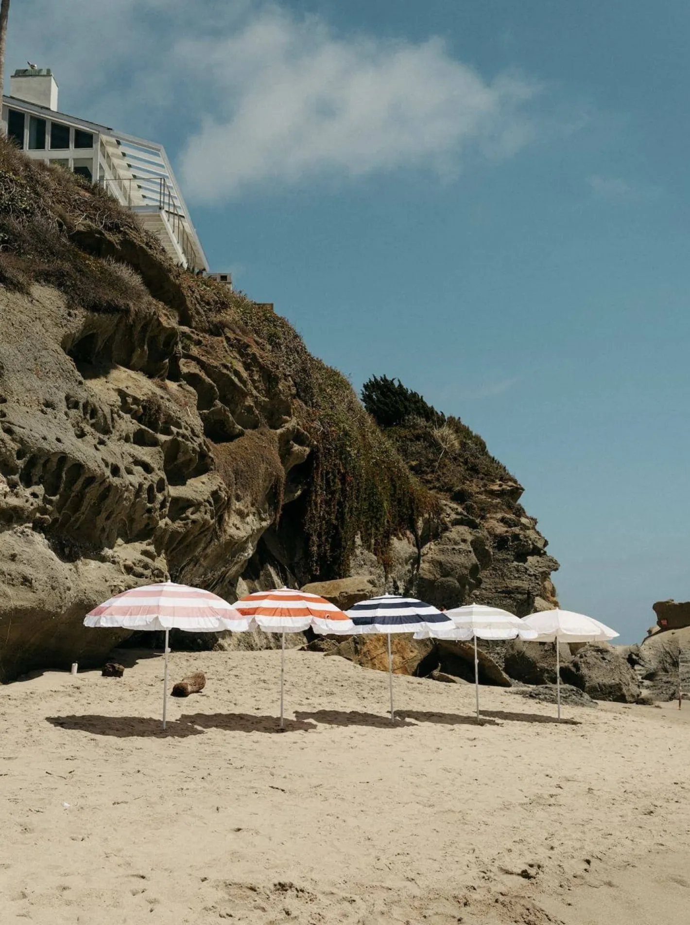 Business & Pleasure Co. The Family Beach Umbrella - Le Sirenuse Capri Stripe