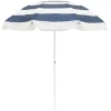 Business & Pleasure Co. The Family Beach Umbrella - Navy Capri Stripe