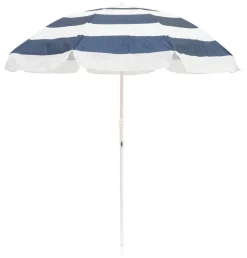 Business & Pleasure Co. The Family Beach Umbrella - Navy Capri Stripe