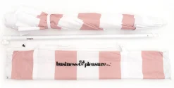 Business & Pleasure Co. The Family Beach Umbrella - Pink Capri Stripe