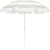 Business & Pleasure Co. The Family Beach Umbrella - Sage Capri Stripe