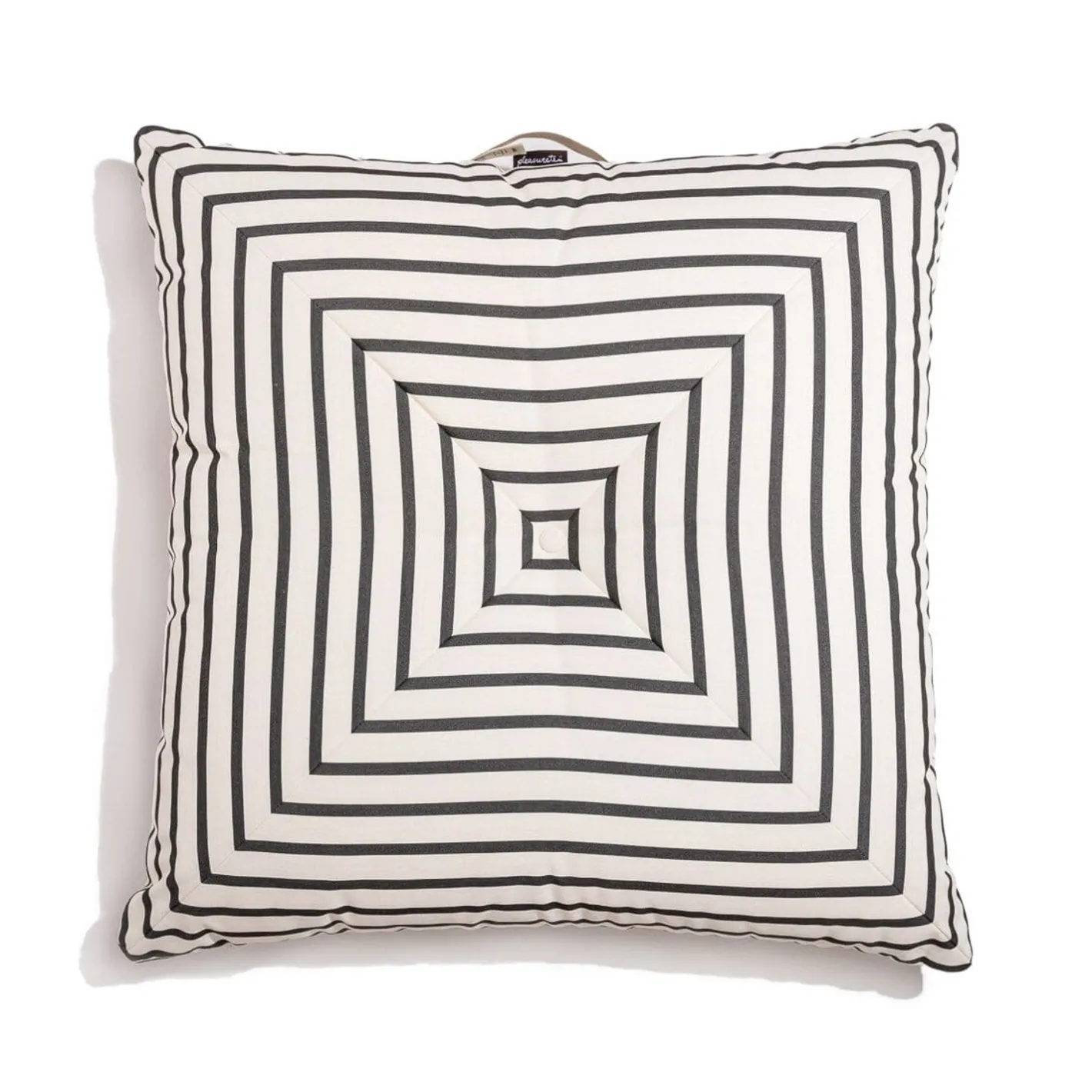 Business & Pleasure Co. The Floor Pillow - Monaco Black Stripe