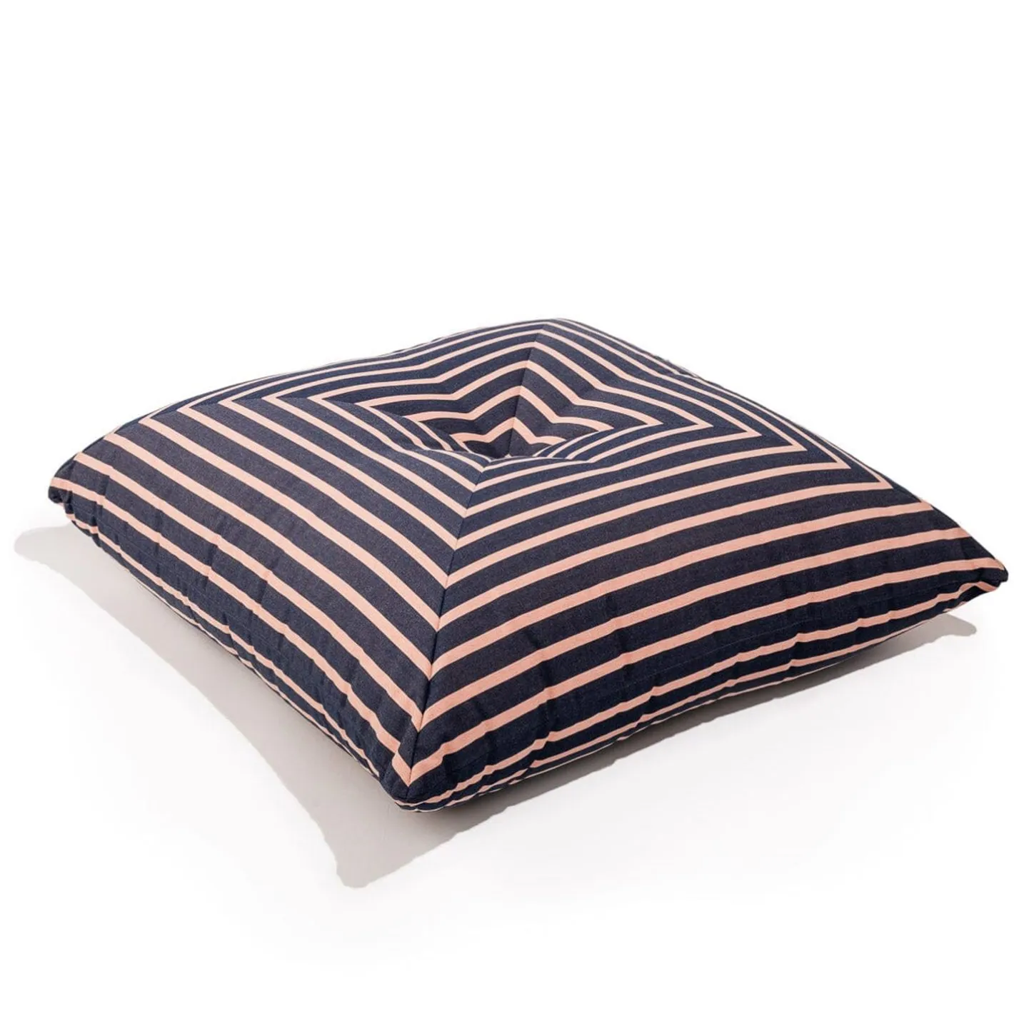 Business & Pleasure Co. The Floor Pillow - Monaco Navy And Pink Stripe