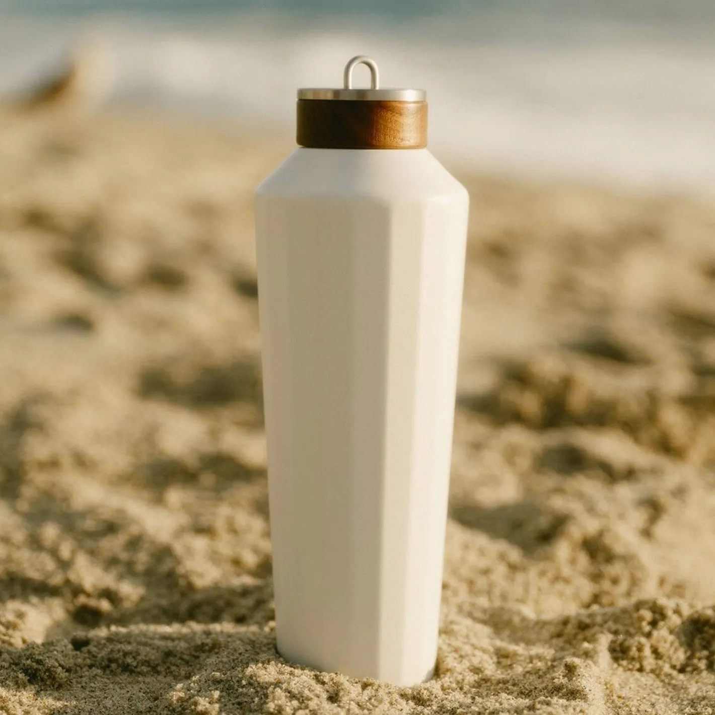 Business & Pleasure Co. The Hemingway Drinkware - Flask - Antique White - 25 Oz
