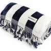 Business & Pleasure Co. The Holiday Beach Blanket - Navy Capri Stripe