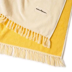 Business & Pleasure Co. The Holiday Beach Blanket - Ocean Mimosa Stripe