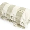 Business & Pleasure Co. The Holiday Beach Blanket - Sage Capri Stripe