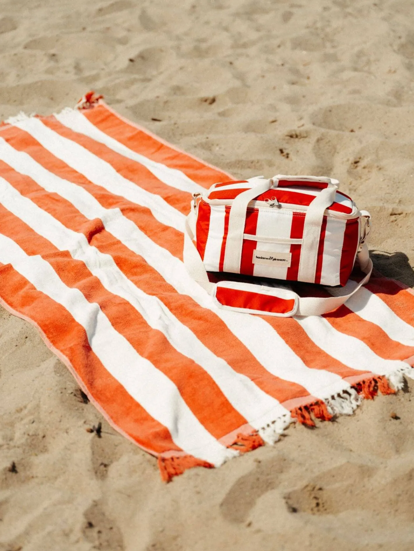 Business & Pleasure Co. The Holiday Beach Towel - Le Sirenuse Capri Stripe
