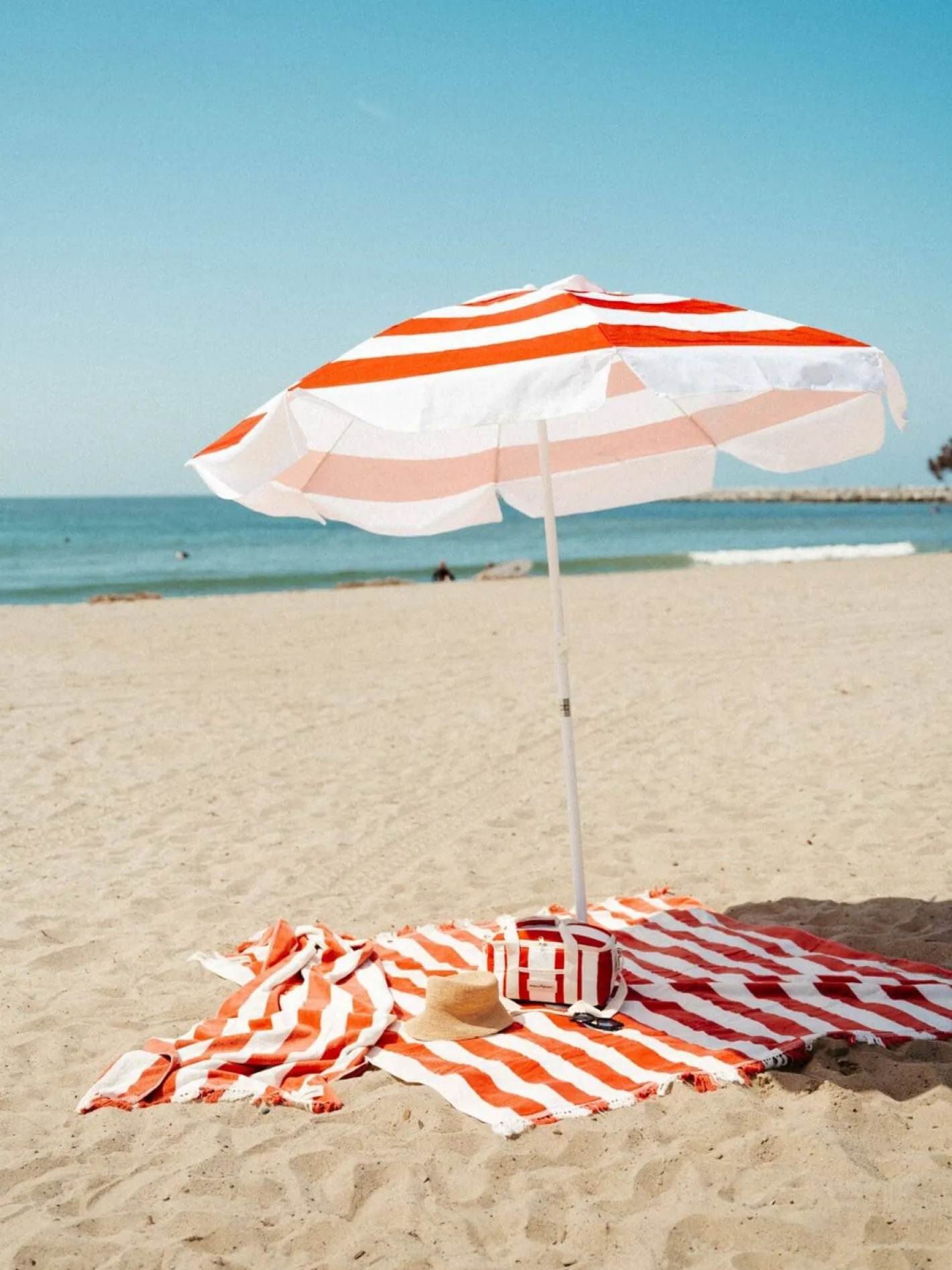 Business & Pleasure Co. The Holiday Beach Towel - Le Sirenuse Capri Stripe