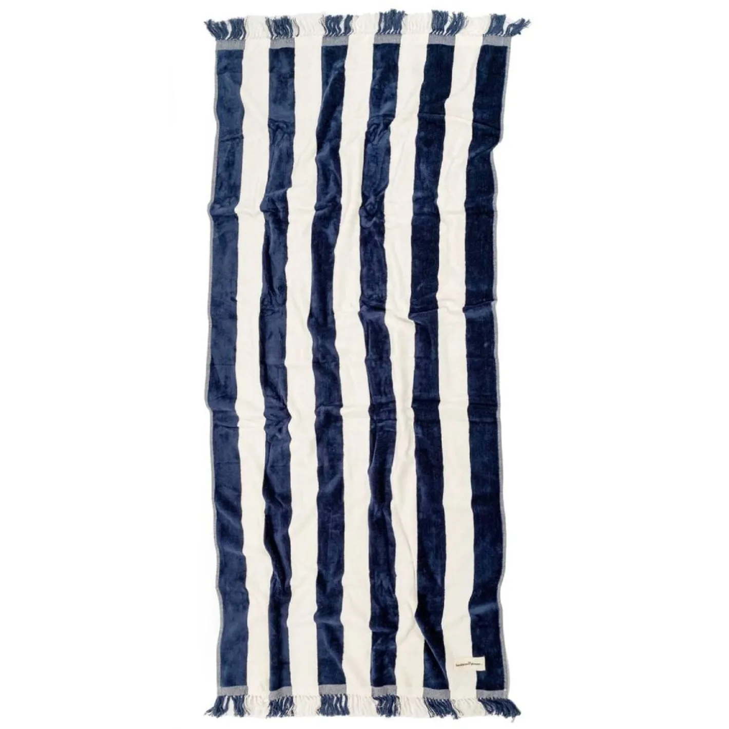 Business & Pleasure Co. The Holiday Beach Towel - Navy Capri Stripe